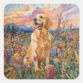 Golden Retriever - Envelop Stickers (Voorkant)
