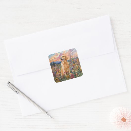 Golden Retriever - Envelop Stickers (Envelop)