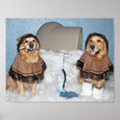 Golden Retriever Eskimos Poster (Voorkant)