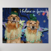 Golden Retriever Fairies Poster (Voorkant)