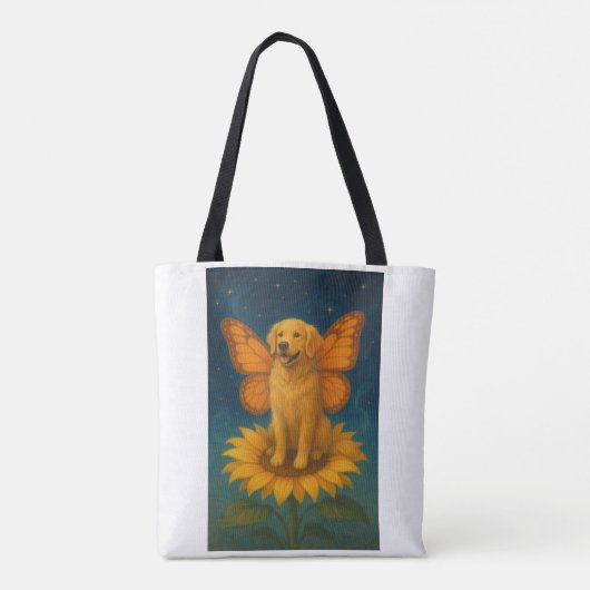 Golden Retriever Fairy Dog Tote Bag (Achterkant)