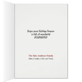 Golden Retriever Farm Truck Christmas Card (Binnen (Rechts))