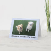 Golden Retriever Father's Day Card Kaart (Voorkant)
