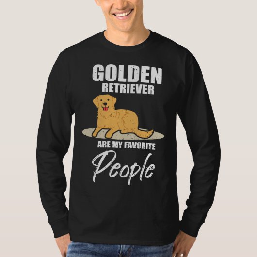 Golden Retriever Favourite People  Dog T-shirt (Voorkant)