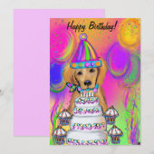 Golden Retriever Feestdagenkaart (Voorkant / Achterkant)