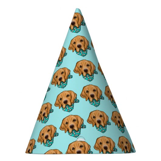 Golden Retriever Feesthoedjes (Rechts)