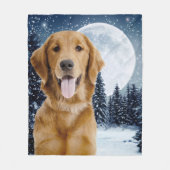 Golden Retriever Fleece Blanket (Voorkant)