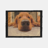 Golden Retriever Fleece Blanket (Voorkant (Horizontaal))