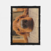 Golden Retriever Fleece Blanket Deken (Voorkant)