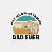 Golden Retriever Fleece Deken (Voorkant)