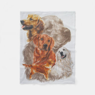 Golden Retriever Fleece Deken