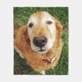 Golden Retriever Fleece Deken (Voorkant)