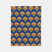 Golden Retriever Fleece Deken (Voorkant)