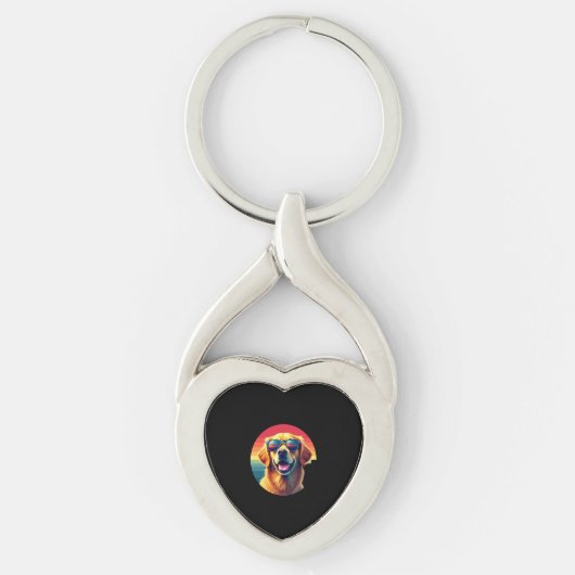 Golden Retriever for Kids Boys Girls Sunglasses Pe Sleutelhanger (Voorkant)