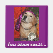 Golden Retriever Fortune Teller Magneet (Voorkant)