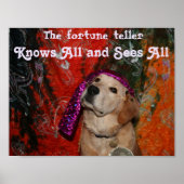 Golden Retriever Fortune Teller Poster (Voorkant)