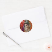Golden Retriever Fortune Teller Ronde Sticker (Envelop)