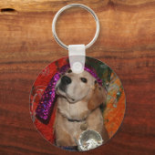 Golden Retriever Fortune Teller Sleutelhanger (Voorkant)