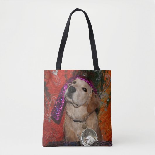 Golden Retriever Fortune Teller Tote Bag (Voorkant)