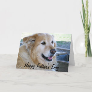 Golden Retriever Foto Happy Vaderdag Kaart