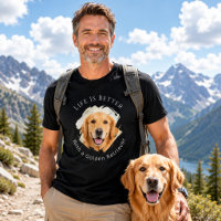 Golden Retriever Foto Leven Is Beter mannen zwart