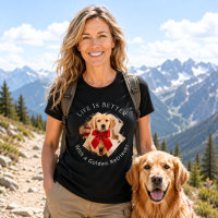 Golden Retriever Foto Leven Is Beter vrouwen zwart