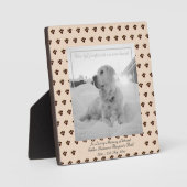 Golden Retriever Foto naam Pet Memorial Keepslag Fotoplaat (Voorkant)