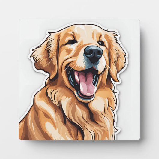 Golden Retriever Fotoplaat (Voorkant)