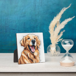 Golden Retriever Fotoplaat