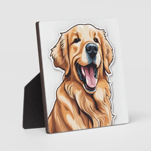 Golden Retriever Fotoplaat (Voorkant)