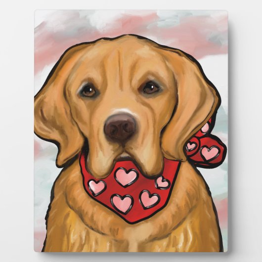 Golden Retriever Fotoplaat (Voorkant)