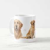Golden Retriever Full Wrap Mok Design (Voorkant links)
