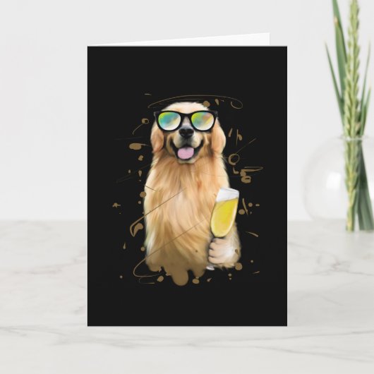 Golden Retriever Funny Dog Gifts Love Kaart (Voorkant)