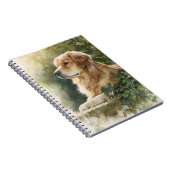 Golden Retriever Garden Notitieboek (Rechterzijde)