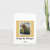 Golden Retriever geeft tekenkaarten Kaart (Achterkant)