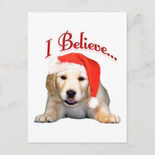 Golden Retriever geloof ik Briefkaart