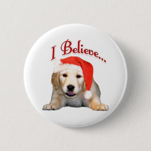 Golden Retriever geloof ik - Button