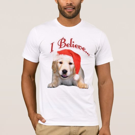 Golden Retriever geloof ik T-shirt (Voorkant)