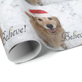 Golden Retriever gelooft kerst Cadeaupapier (Rol Hoek)