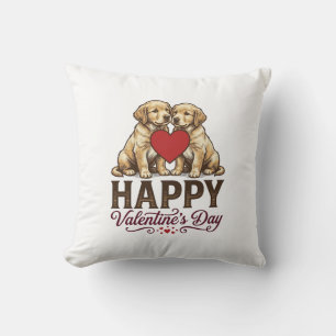 Golden Retriever Gelukkige Valentijnsdag Kussen