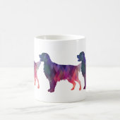 Golden Retriever Geometric Pattern Silhouette Koffiemok (Center)