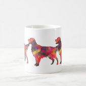 Golden Retriever Geometric Pattern Silhouette Koffiemok (Center)