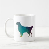 Golden Retriever Geometric Pattern Silhouette Koffiemok (Links)