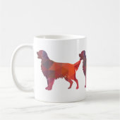 Golden Retriever Geometric Pattern Silhouette Koffiemok (Links)