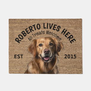 Golden Retriever Gepersonaliseerde Hondenliefhebbe Deurmat