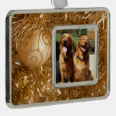 Golden Retriever Gepersonaliseerde Kerst Ornament (Rechts)