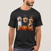Golden Retriever Ghost Halloween Dog Lovers T-shirt (Voorkant)