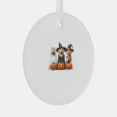 Golden Retriever Ghost Halloween Hondenliefhebbers Glas Ornament (Voorkant Rechts)