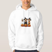 Golden Retriever Ghost Halloween Hondenliefhebbers Hoodie (Voorkant)