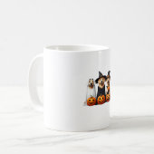 Golden Retriever Ghost Halloween Hondenliefhebbers Koffiemok (Voorkant links)